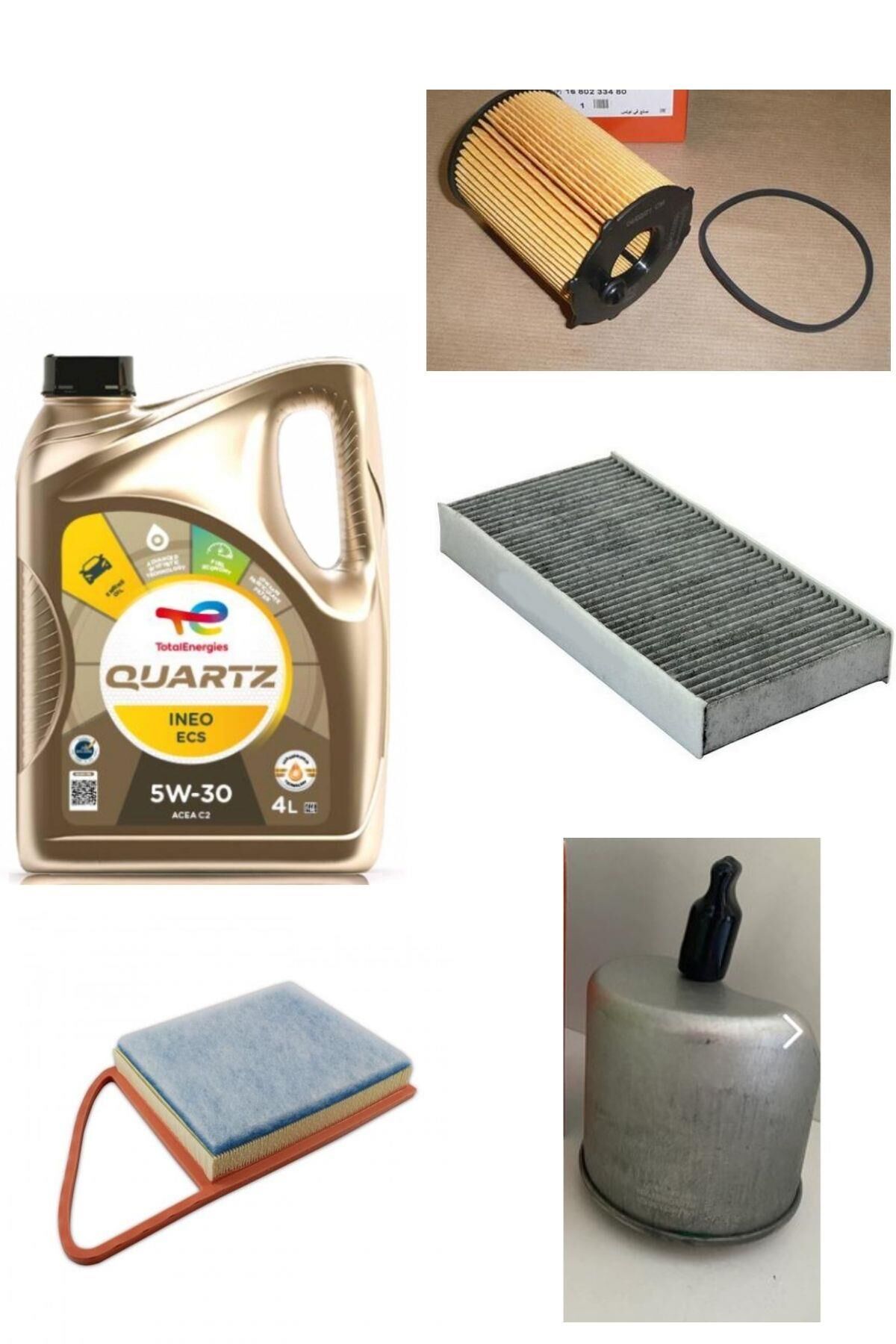 C5 1.6 HDİ Euro 5 (2011/2014) Filtre Bakım Seti