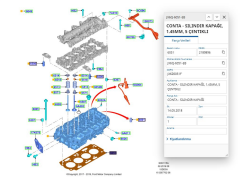 Silindir Kapak Contası 5 Çentik Dv5R 1.5 Hdı Focus 18 308 508 3008 ( POJ9824494080 - JX6Q 6051EB )