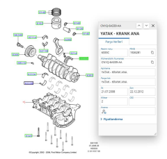 Ay Yatak DW6 206 306 307 Fiesta 09 (AY1018SASTD-0118F3)