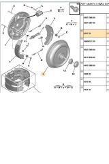 Arka Kampana Bilyalı 301 206 208 C2 C3  (WDR1040AB-424759-424746-424749)