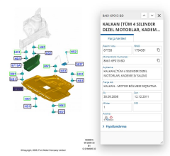 Motor Alt İzalatörü Fiesta Bm 09 B Max Courier ( SDSSPL024K - 8A616P013BD )