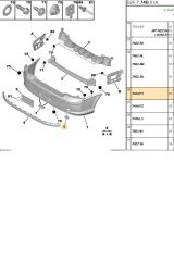Arka Çeki Kapak 407 (TWM7414FT-BRS7144-BPE309332-7414.FT)