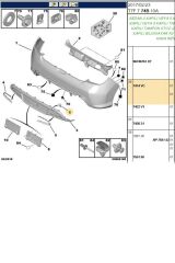 Arka Tampon Çeki Kapak 308 (BPE309606-7414VC)