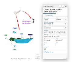 Sis Lambası (Duylu Tip)(Arka Tampon) Fiesta 09  ( FSE11438003 - 8A6115K273AD )