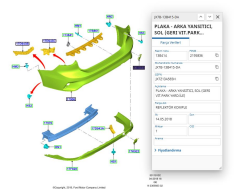 Arka Tampon Reflektörü Sol Focus Sedan 18 ( FSE11419016 - JX7B13B415DA )