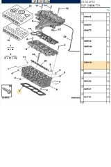 Silindir Kapak Contası 308 407 508 807 Expert Rcz C4 C5 DW4 TIRNAK (0209GQ)