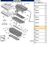 Silindir Kapak Contası 308 407 508 807 Expert Rcz C4 C5 DW4 TIRNAK (0209GQ)