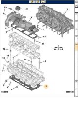 Silindir Kapak Contası 207 208 301 308 508  EURO5 DW6 4 Tırnak (0209JR)