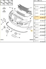Ön Sağ Tampon Bandı 307 (GDN6734VR-7452GZ)