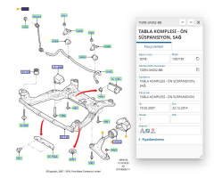 Salıncak Ön Sağ Mondeo 07 Smax Galaxy  ( AYD06980 - 7G9N3A052BB )