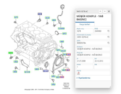 Yağ Müşürü Fiesta Focus Connect 09  (FSE11424019 - 3M519278AB )