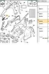 Ön Tampon Bağlantı Ayağı Sacı Sol 307/YM(BPE288001-7119HV)