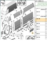 Boxer Jumper Ducato3 Arka Çamurluk Sol Çıta (Bpe309229-Brs 8547Aw-8547Aw-735491688-131141)