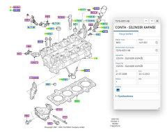 Silindir Kapak Contası Fiesta Fusion Bnz ( 7S7G6051XB )