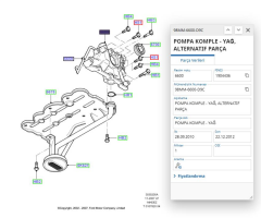 Yağ Pompası Fiesta Focus Fusion Bnz 09 ( 98MM6600D9C )