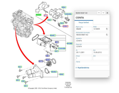  Termostat Kapak Contası Fıesta   ( BETB20123 - 96MM8587AD )