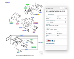 Termostat Tek Fiesta Focus ( 4M5G8575ZB )