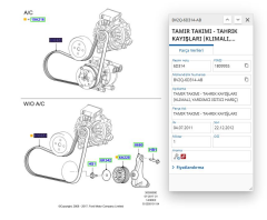 Vantilatör Kayışı  Fiesta Focus Mondeo C Max  Bnz ( VOE6PK1029EE - BV2Q6D314AB )