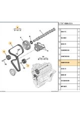 Triger Seti 5008 EURO5 DV6C Fıesta 1.6 SOHC 301 Partner (1608747480)