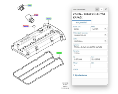 Üst Kapak Conta Fiesta Focus C Max Bnz ( RYLH2B397040 - 1S6G6K260A )