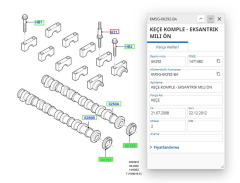 Eksantirik Keçe Ön Fiesta Focus Fusion C Max B Max Bnz ( 6M5G6K292BA - 96MM6K292A2B )