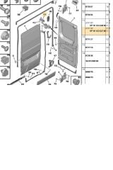 Boxer Jumper Ducato 3 Arka Kapı Gergisi Sağ Yan Sanayi (K1641-8731R0)