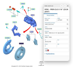 Fren Disk Arka Düz (278Mm)  Connect  ( AYD 50339 - 2T14 2A315 AC )