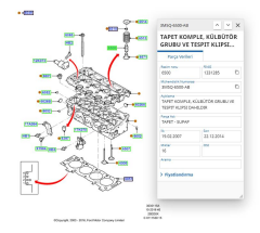 Subap Tuşu+İtecek Mondeo C5 406 2.0Tdcı 07 ( INA423005510 - 3M5Q6564BB - 3M5Q6500AB )