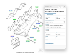 Manifold Contası Egzos Focus Kuga Cmax 2.0Tdcı 07  ( ELR156770 - 3M5Q9448AA )