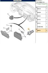 Kapı Işık Butonu 206 307 406 Partner Tepee Berlingo (636650-BPE380009)