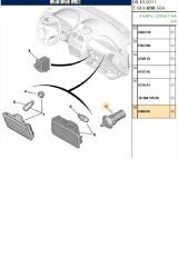 Kapı Işık Butonu 206 307 406 Partner Tepee Berlingo (636650-BPE380009)