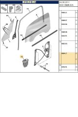 Ön Sağ Cam Düğme C2-C3 (AN615-6554L7)