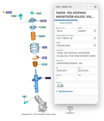 Ön Amortisör-Gazlı Sol Kısa Şasi  Connect 02  ( SCH 290838 - 2T14 18K001 BK )