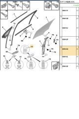 Ön Sağ Tekli Cam Düğme Tepee (BRS6554QK-6554QK)
