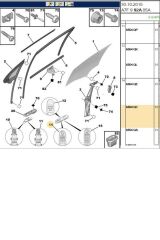 Ön Sol Cam Açma Çerçeveli 207 C3 Picasso (AN610-A002-6554QC)