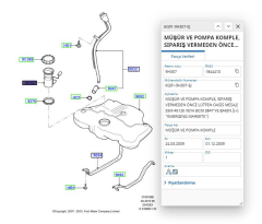 Depo Şamandırası Komple Mondeo Smax 2.0 Duratec 10  ( FDR9644 - 6G919H307EJ )