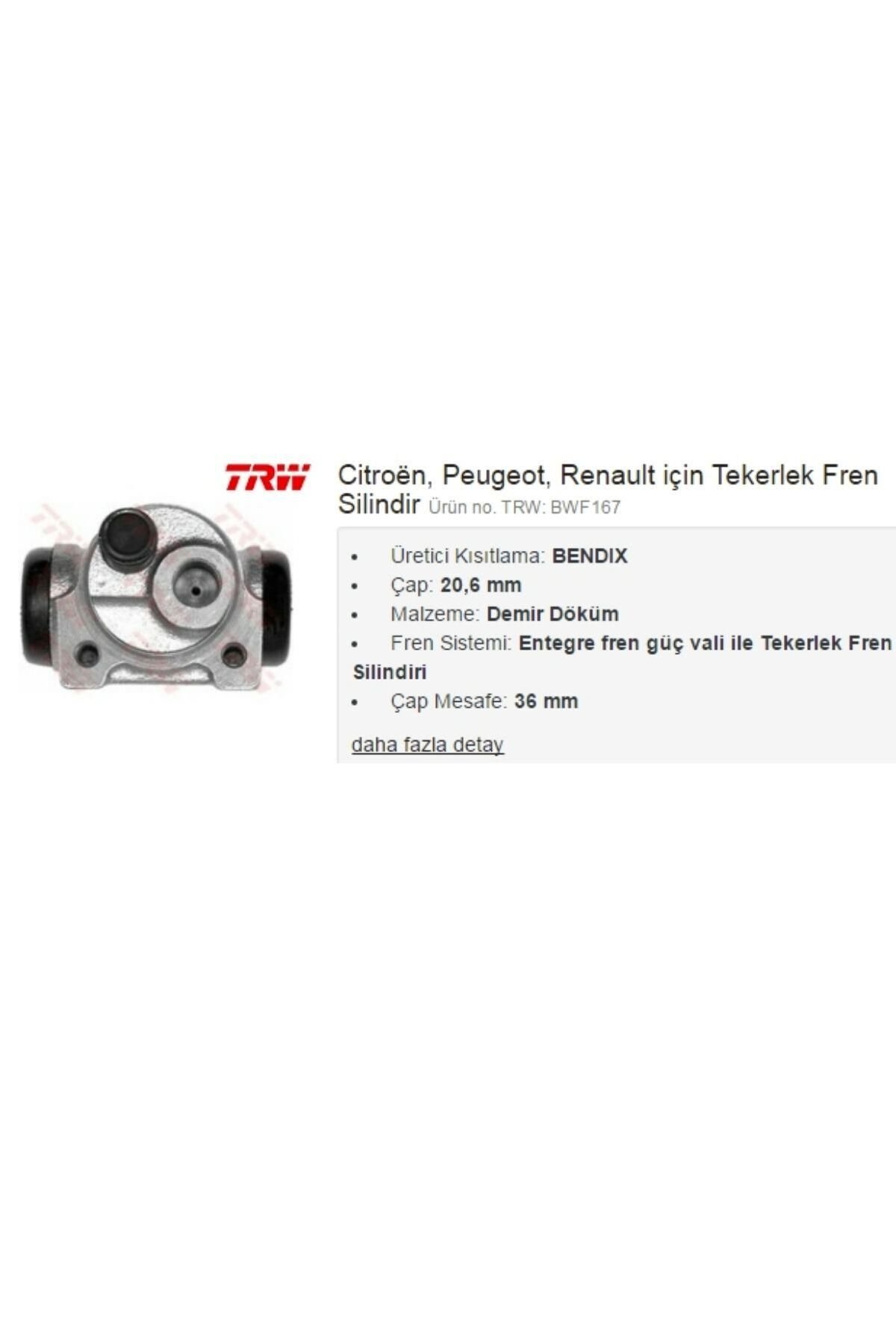 Fren Silindiri 206 301 306 C-elysee Xsara (BWF167-101578-4402.98)