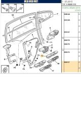 Sağ Cam Düğme 307 (6554E7-AN617)