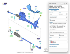 Hidrolik Direksiyon Komple Alcak Tavan Focus Connect 02 ( HTT 13003093HT - 7T16 3A500 AJ-7T16 3A500 AG )