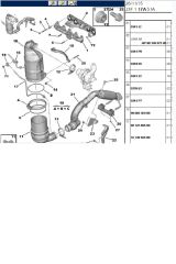 Egzoz Manifold Contası 307 308 407 508 607 807 Expert C4 C5 C8 Jumpy Scudo DW10 (0349J2)