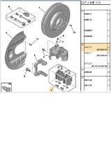 Arka Balata 407 607 C5 (4211428-4252.79)