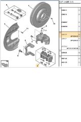 Arka Balata 407 607 C5 (4211428-4252.79)