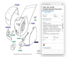 Ayna Camı Sol (Elektirikli) Focus Cmax 08 ( AYNP170 - BS7117K741HA - BM5117K741AA )