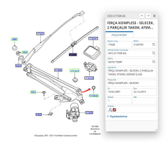 Muz Tip Silecek Takım (480-615) Mondeo 07 ( SILSB2619C - 7S71S17528AA )