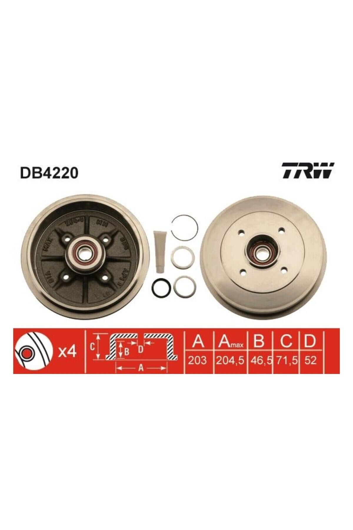 Arka Disk 106 206 Saxo (DB4220-4247.45)
