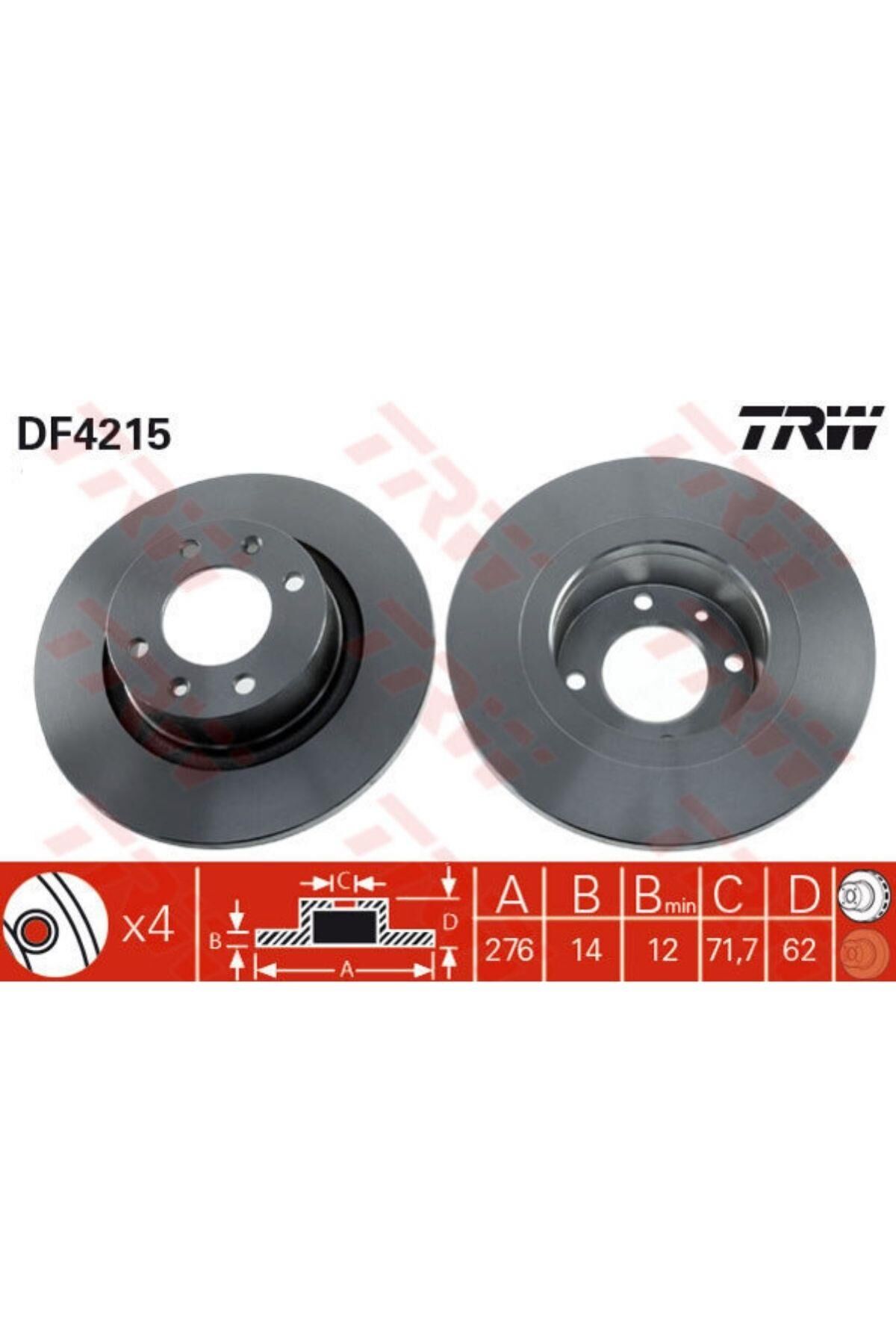 Arka Disk C5 (DF4215-4246.W4)