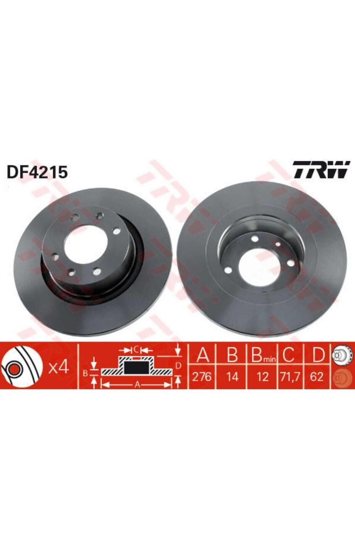 Arka Disk C5 (DF4215-4246.W4)