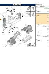 Egzoz Isı Kalkan Sacı 207 307 Partner Tepee  (1723T1)
