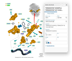 Termostad Gövde+Termostat+Kapak Connect 02 Mondeo Focus S Max Galaxy 1.8 TDCI  ( OES T87.03 - 2S4Q 9K478 AD  )