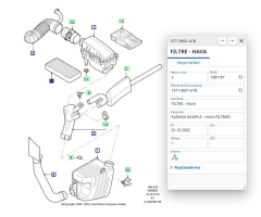 Hava Fıltresı Mondeo 01 ( FSE11216030 - 1S719601AB )